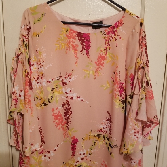 Worthington Floral Midi Dress M - Picture 1 of 7